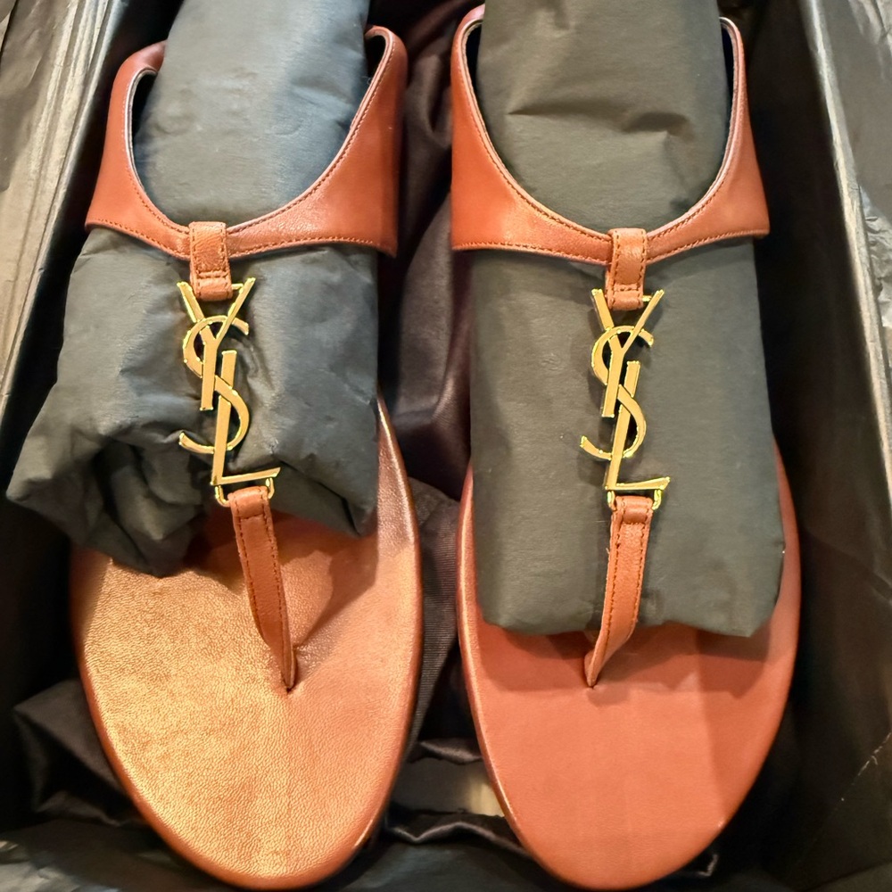 NIB Saint Laurent Cassandra Sandals - Picture 4 of 8